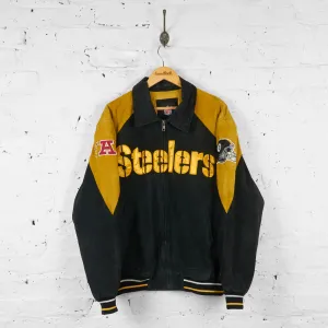 Pittsburgh Steelers NFL Suede Jacket - Black - XL