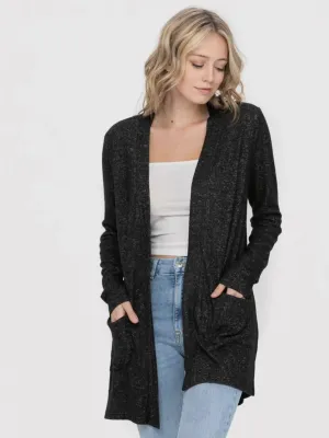 Plain & Simple Cardigan: Charcoal
