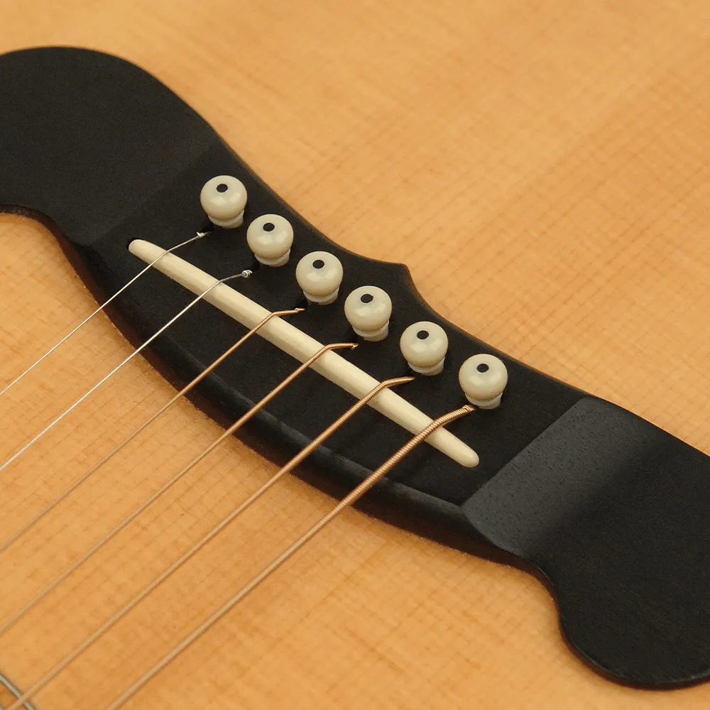 Planet Waves Bridge Pins, Ivory with Black Dot