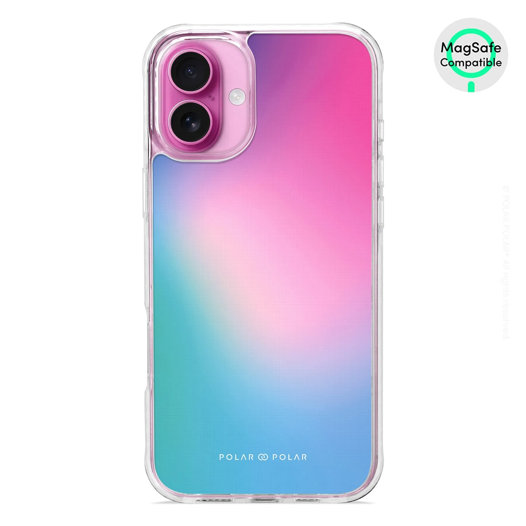 Polar Light - iPhone 16 Plus Clear Bumper MagSafe Case