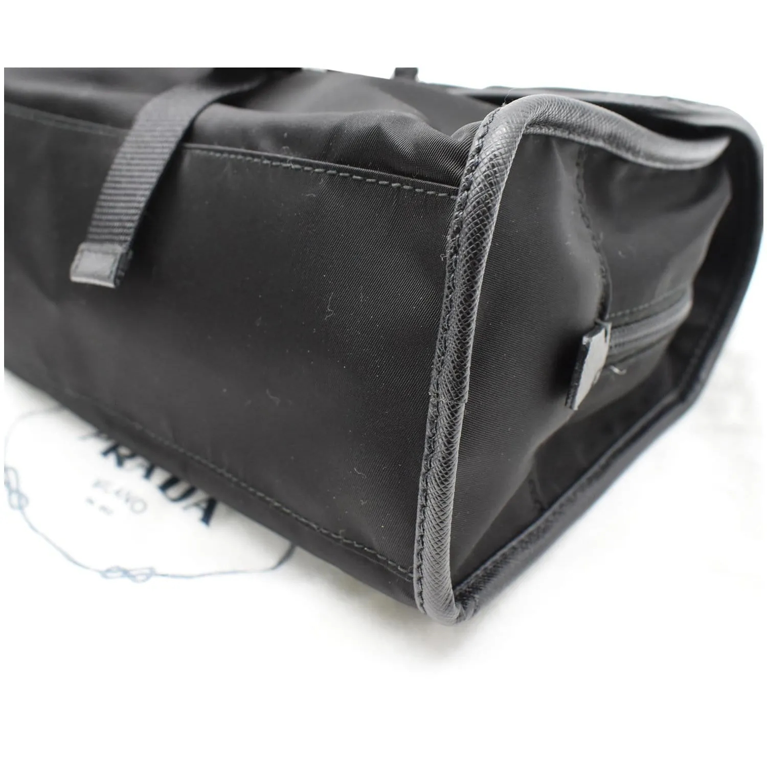 PRADA Nylon and Saffiano Leather 3789 Smartphone Case Black
