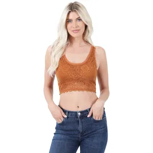 Pretty Lace Seamless Bralette - Assorted Colors