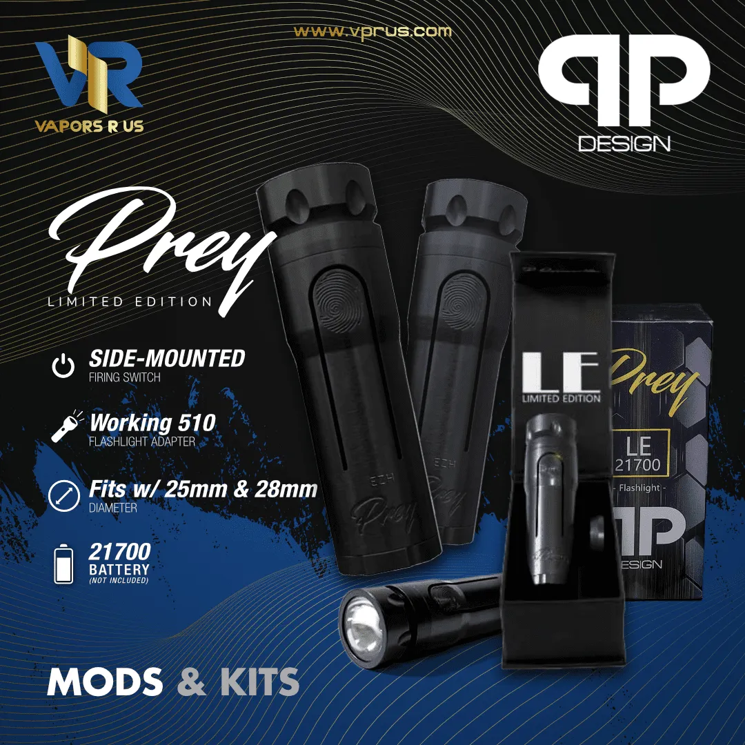 QP Design PREY LIMITED EDITION FLASHLIGHT Mech Mod