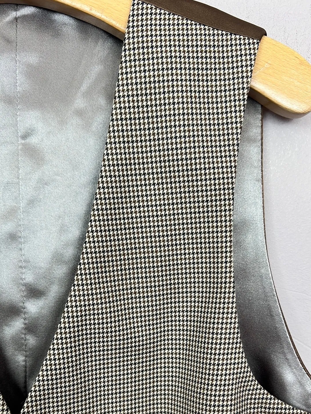 River Island Brown Check Suit Waistcoat BNWT 9y, 10y