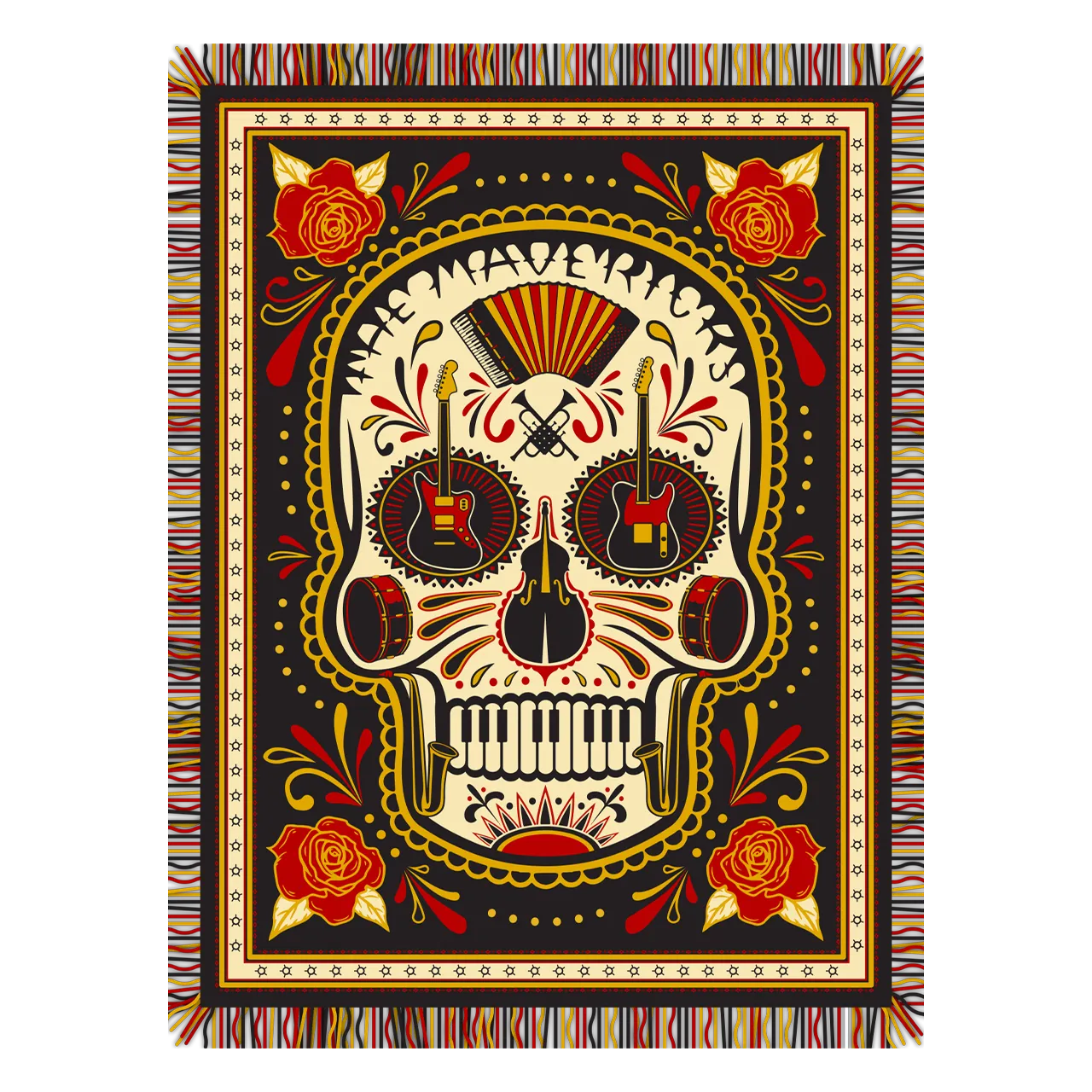 Rose Skull Blanket - WEB EXCLUSIVE