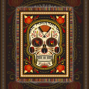 Rose Skull Blanket - WEB EXCLUSIVE