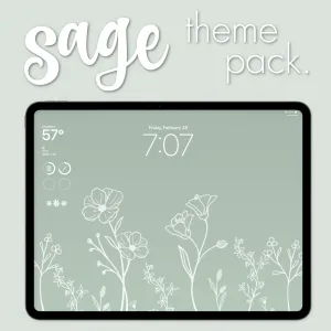 sage theme pack | ipad edition.