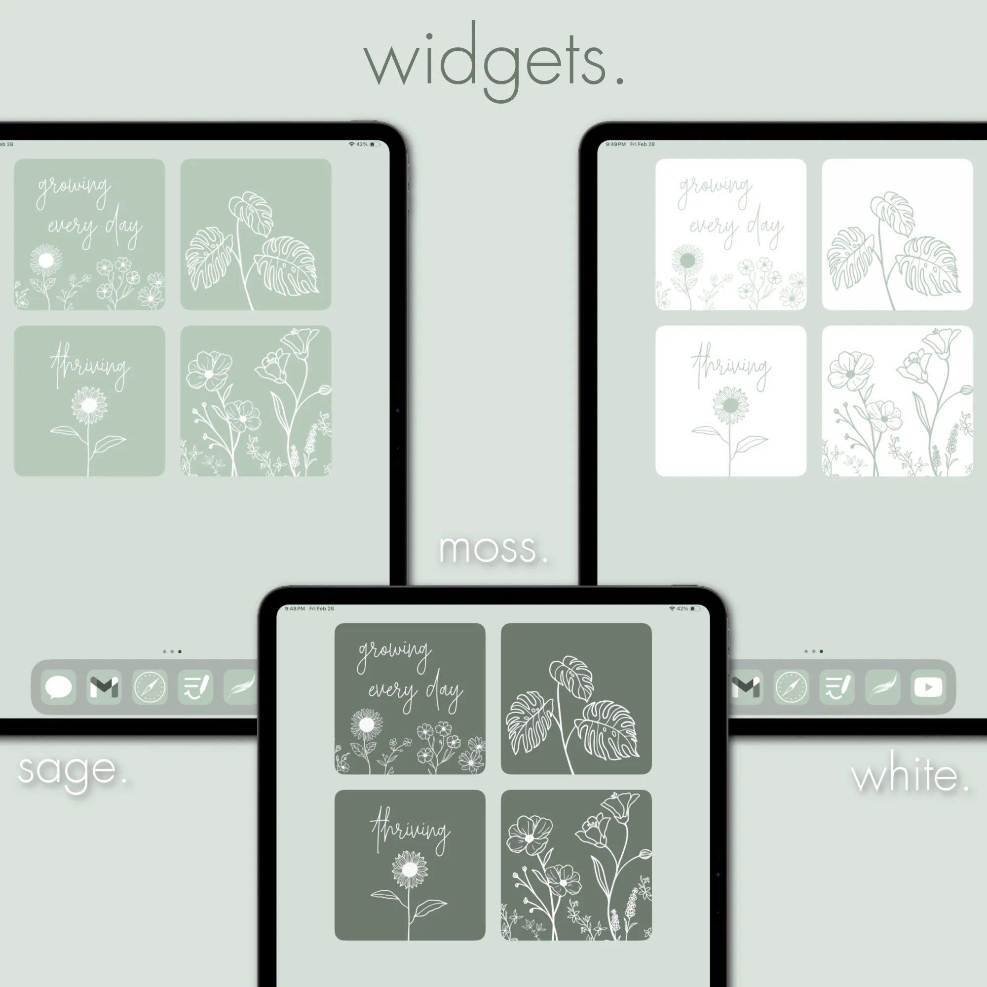 sage theme pack | ipad edition.