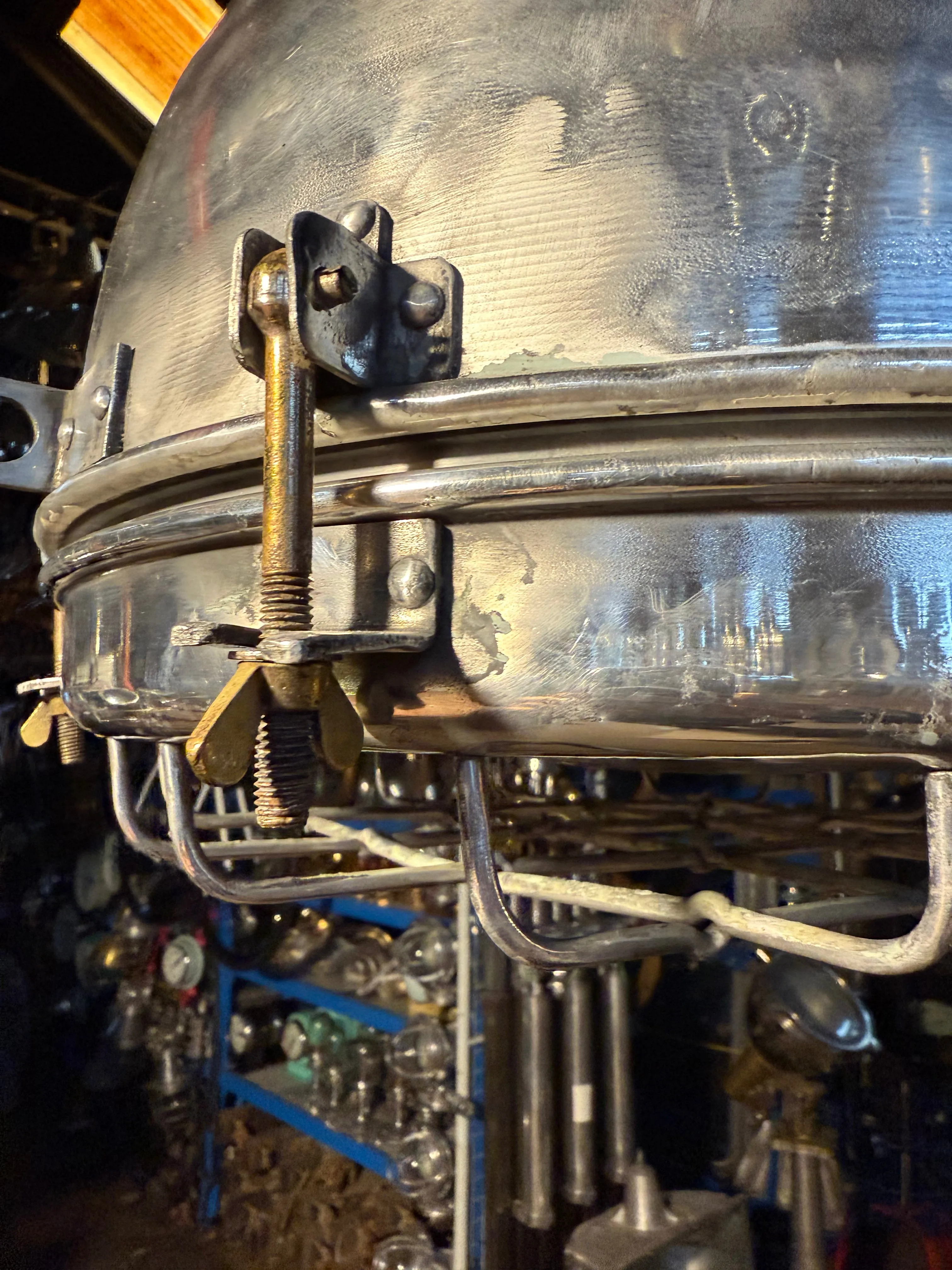 Salvaged Aluminium Dome Ships Cargo Light