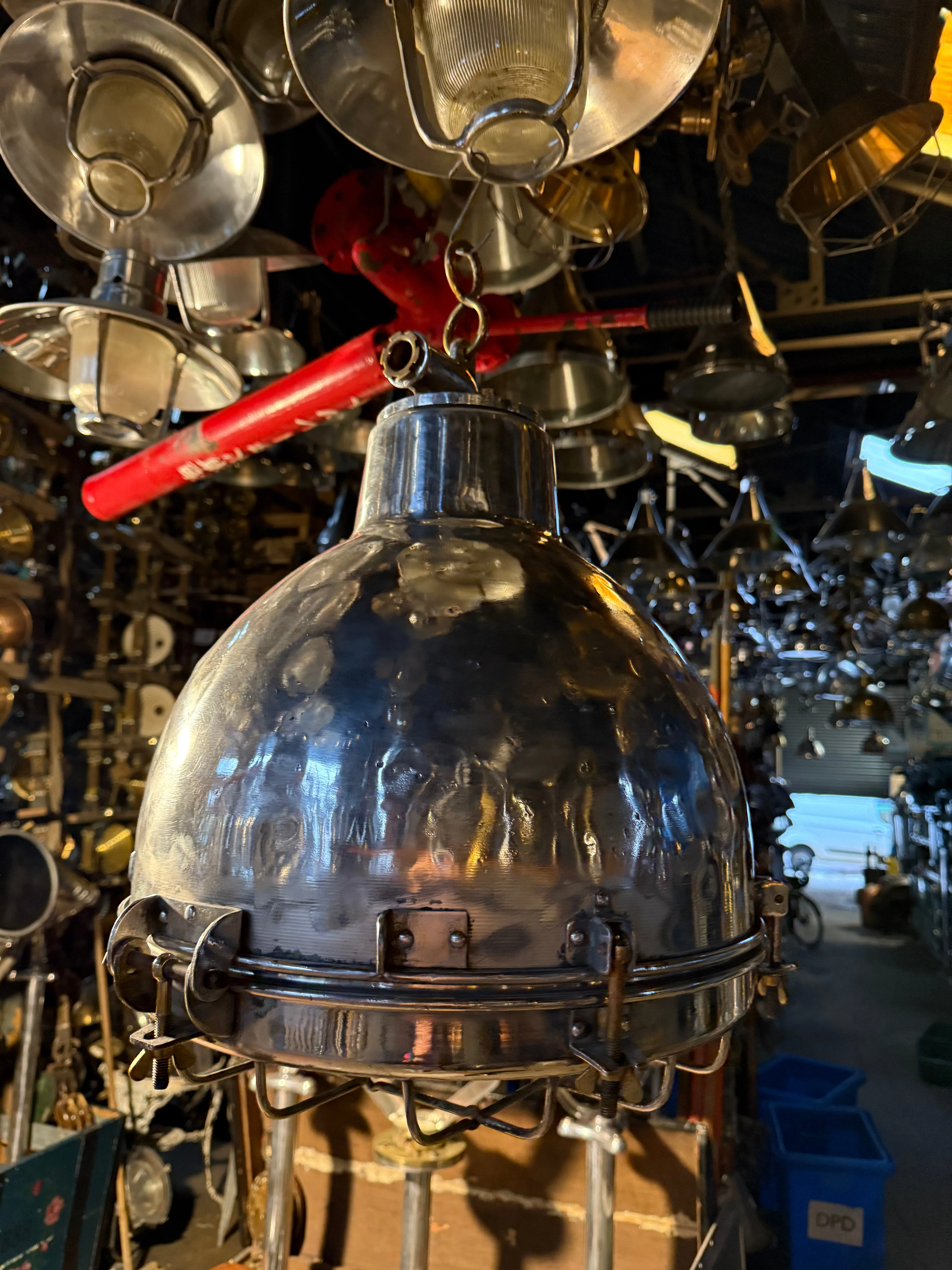 Salvaged Aluminium Dome Ships Cargo Light