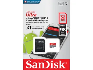 San Disk Sdsquar 032 G Gn6 Ma Memoria Flash Ultra A1, 32 Gb Micro Sdhc Clase 10