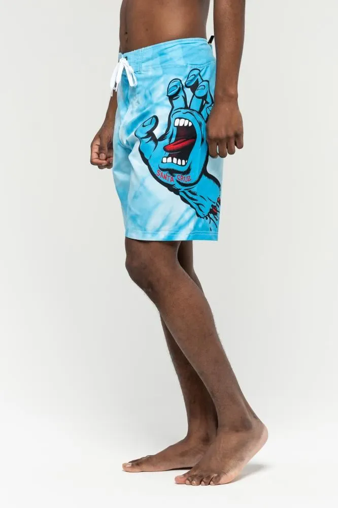 Santa Cruz Shorts Tie Dye Hand Boardie - Blue Tie Dye
