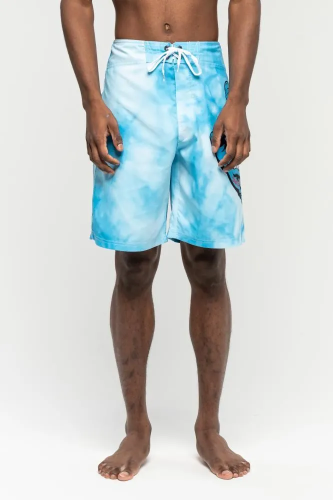 Santa Cruz Shorts Tie Dye Hand Boardie - Blue Tie Dye