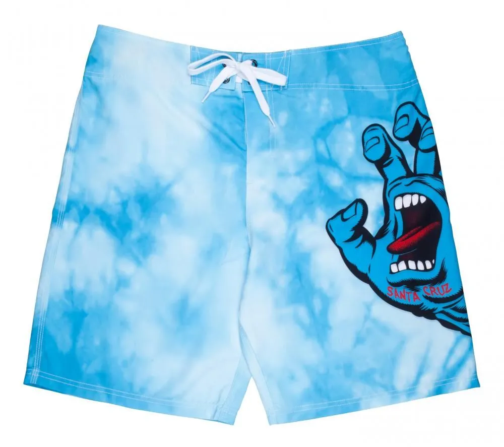 Santa Cruz Shorts Tie Dye Hand Boardie - Blue Tie Dye