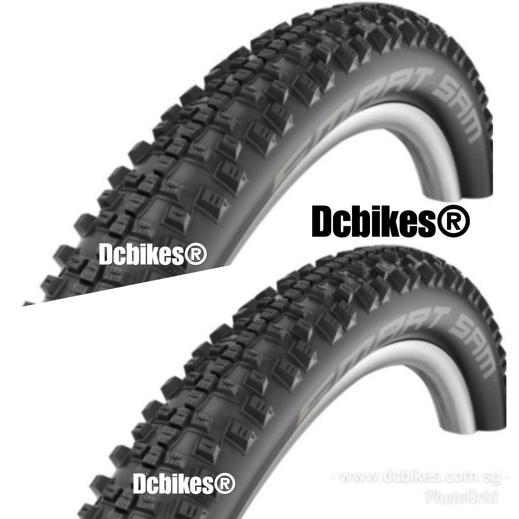 Schwalbe 26 X 2.25 Smart Sam Addix MTB Folding Tyres (2 Tires)