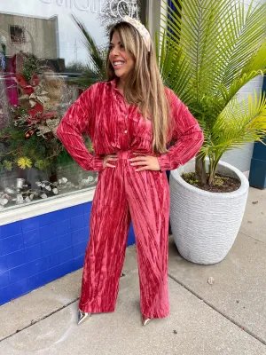 Sedona Pink Velvet Pants