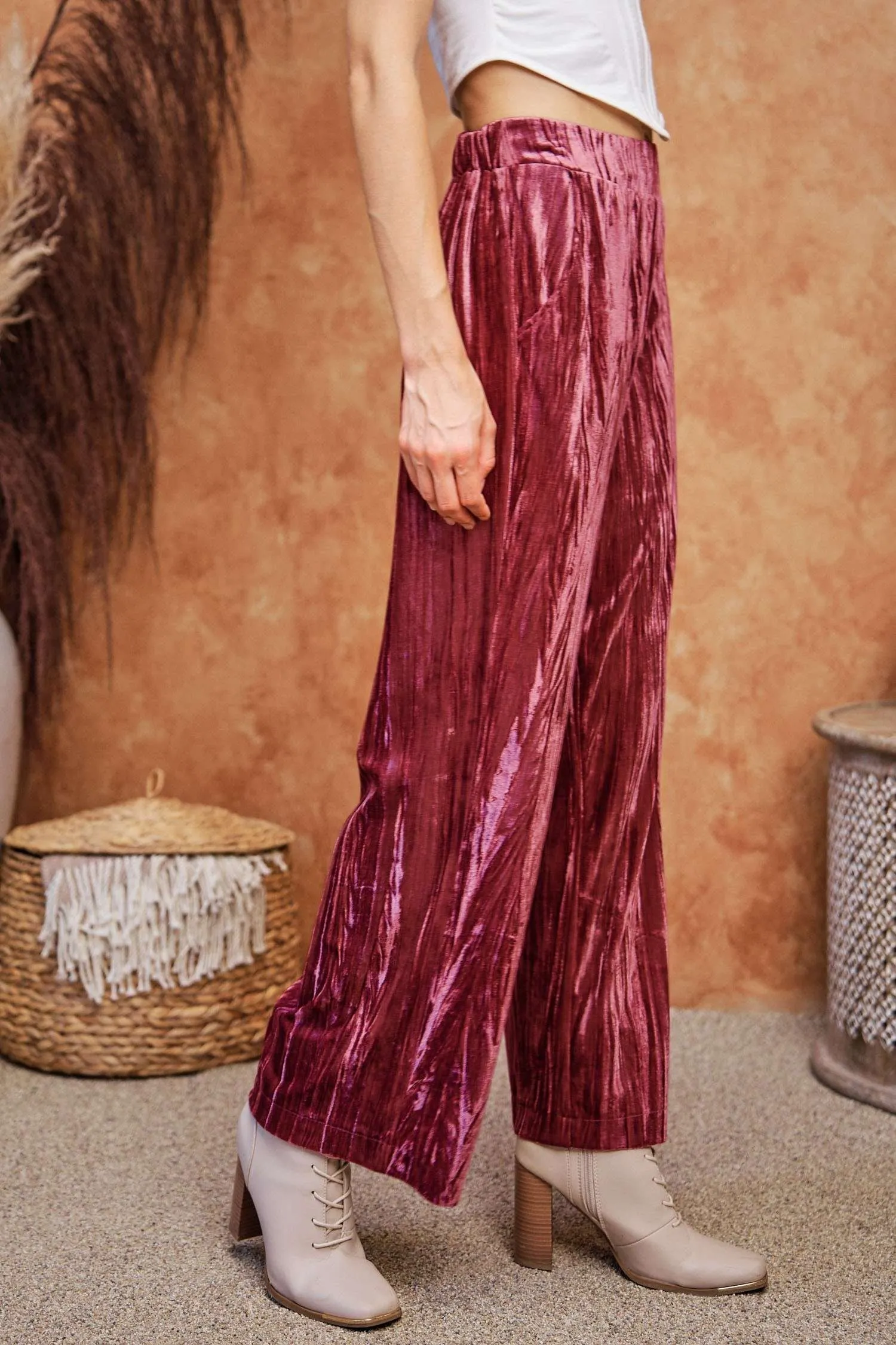 Sedona Pink Velvet Pants