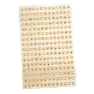 Self-Adhesive Flower Rhinestone Stickers, 3mm, 12-count