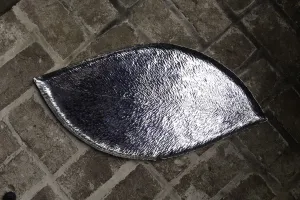 Silver Banana Leaf Tray