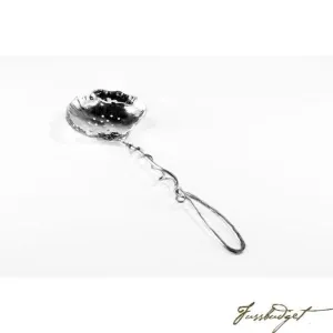 Silver Ginkgo Large Pierced Spoon