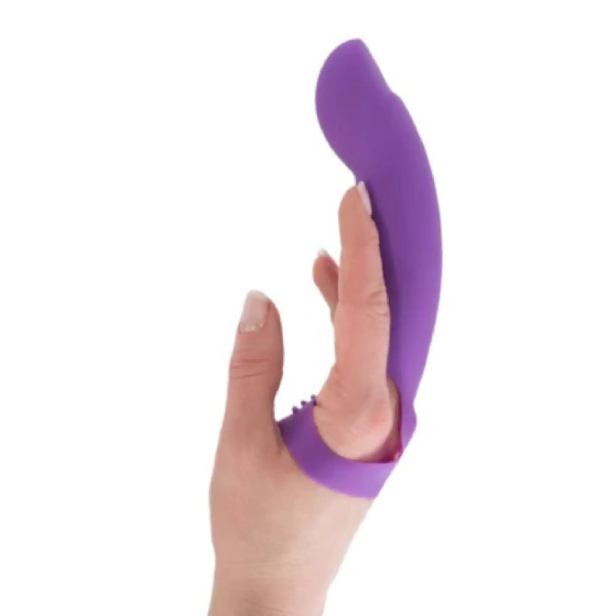 Simple and True Silicone G-Spot Finger Extender - Purple