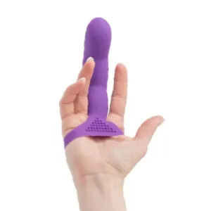 Simple and True Silicone G-Spot Finger Extender - Purple
