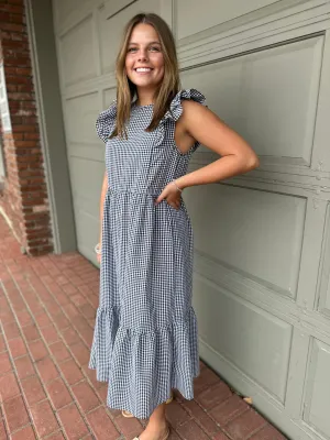 Simple Choice Gingham Dress