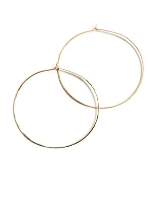 Simple Gold Hoop Earrings