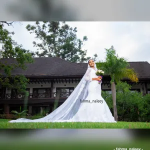Simple Mermaid Wedding Gown