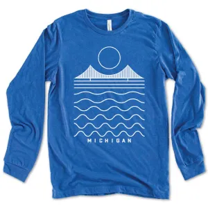 Simple Michigan long sleeve tee