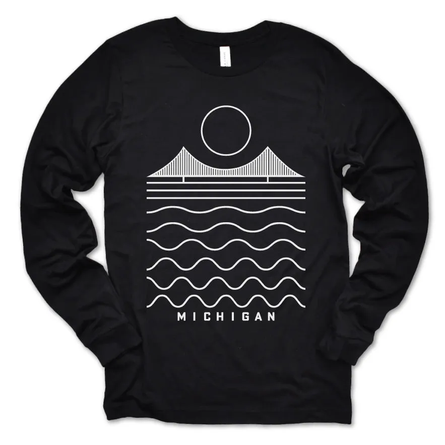 Simple Michigan long sleeve tee