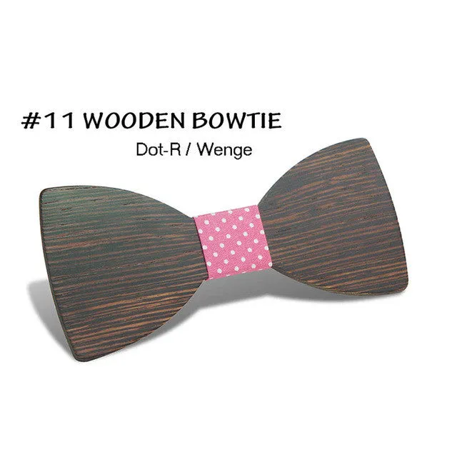 Simple Pajaritas Hardwood Bow Tie - Free Shipping