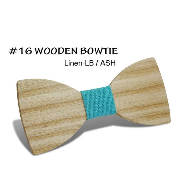 Simple Pajaritas Hardwood Bow Tie - Free Shipping
