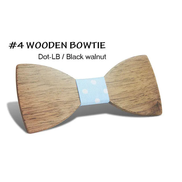 Simple Pajaritas Hardwood Bow Tie - Free Shipping