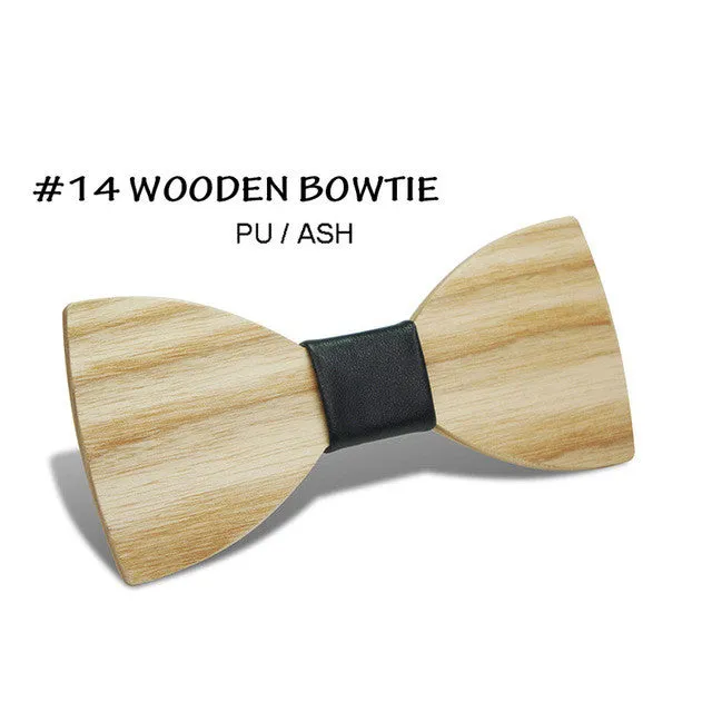 Simple Pajaritas Hardwood Bow Tie - Free Shipping