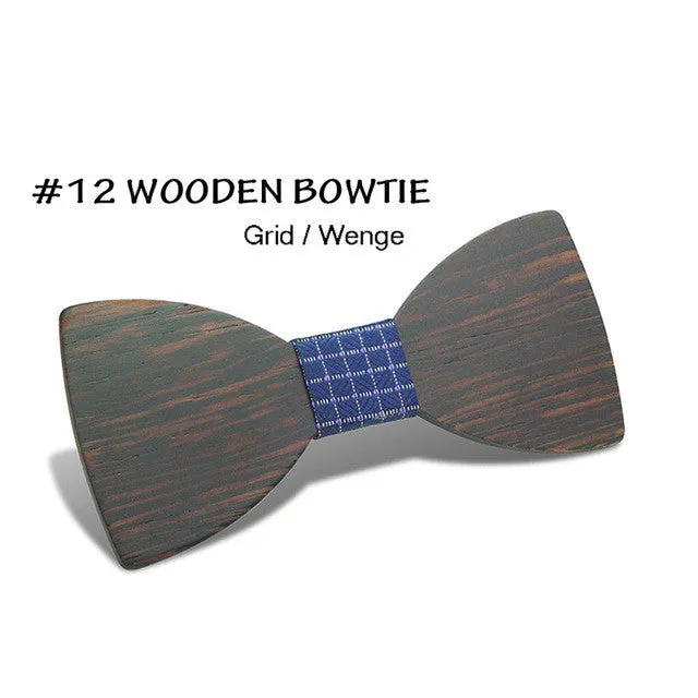 Simple Pajaritas Hardwood Bow Tie - Free Shipping