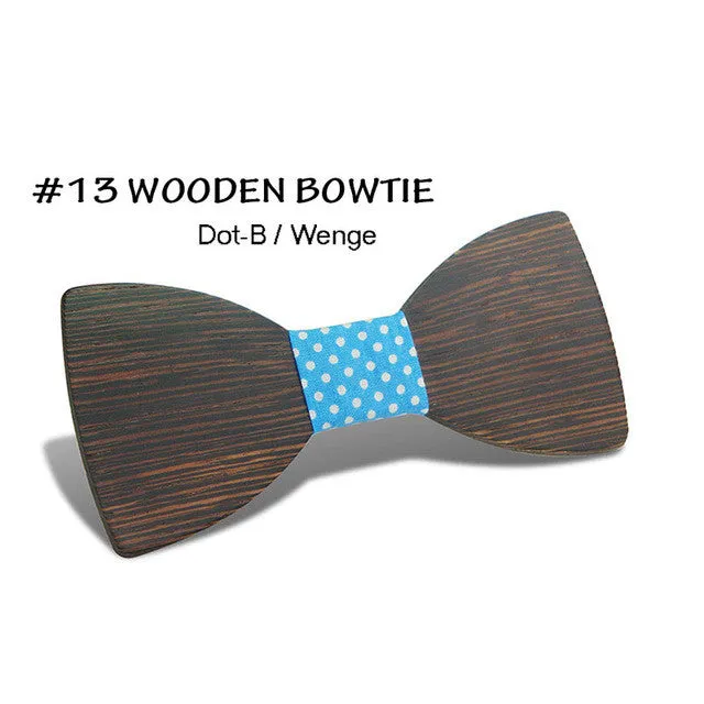 Simple Pajaritas Hardwood Bow Tie - Free Shipping