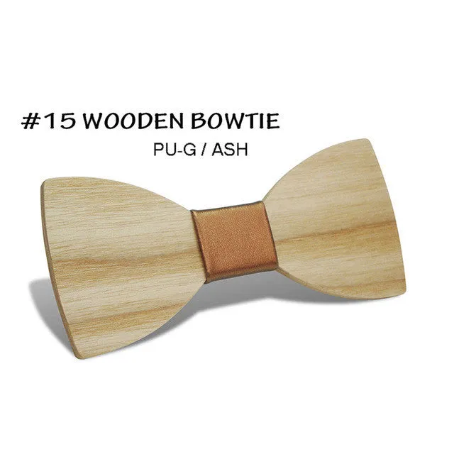 Simple Pajaritas Hardwood Bow Tie - Free Shipping