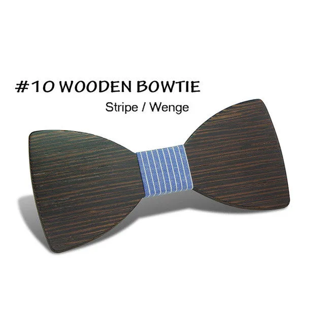 Simple Pajaritas Hardwood Bow Tie - Free Shipping