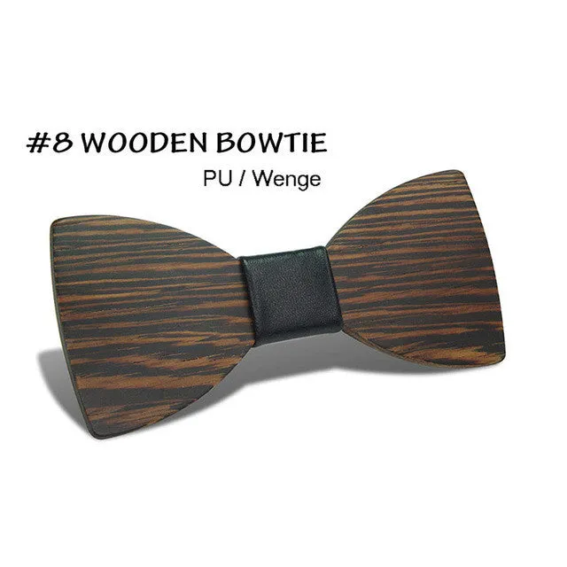Simple Pajaritas Hardwood Bow Tie - Free Shipping