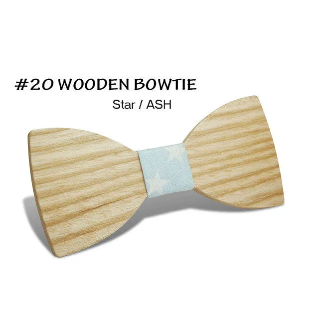 Simple Pajaritas Hardwood Bow Tie - Free Shipping