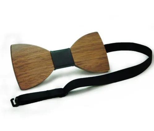 Simple Pajaritas Hardwood Bow Tie - Free Shipping
