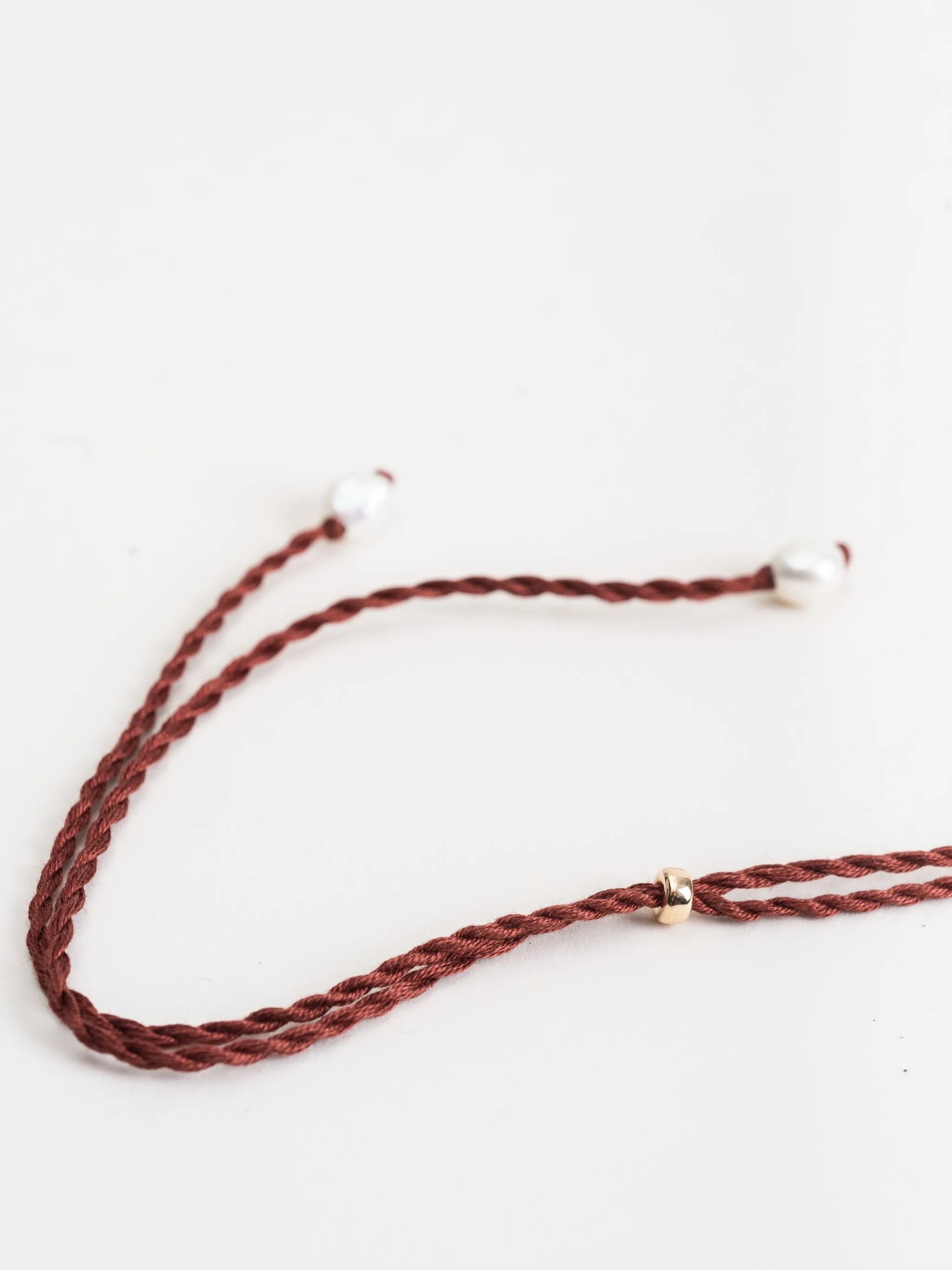 simple pearl necklace - lemon
