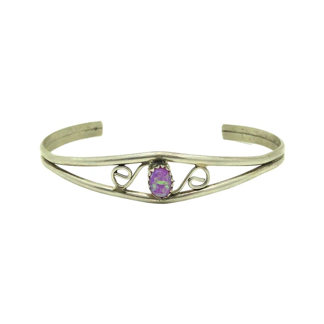 Simple Pink Opal Bracelet