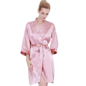 Simple Satin Robes 3019 DUSTY ROSE