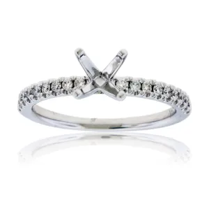 Simple Semi Mount .23ctw Diamond Ring