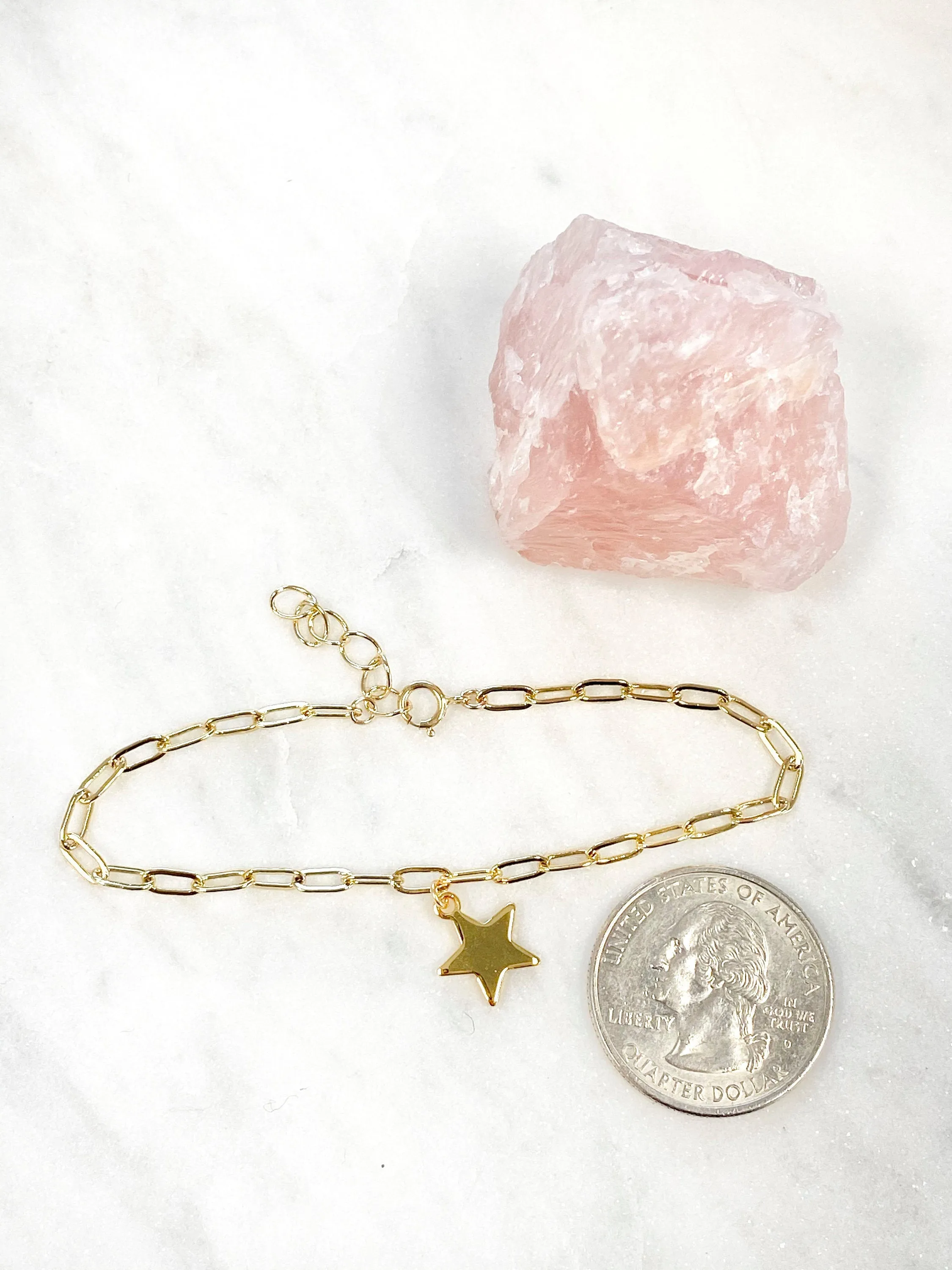Simple Star Paper Clip Bracelet