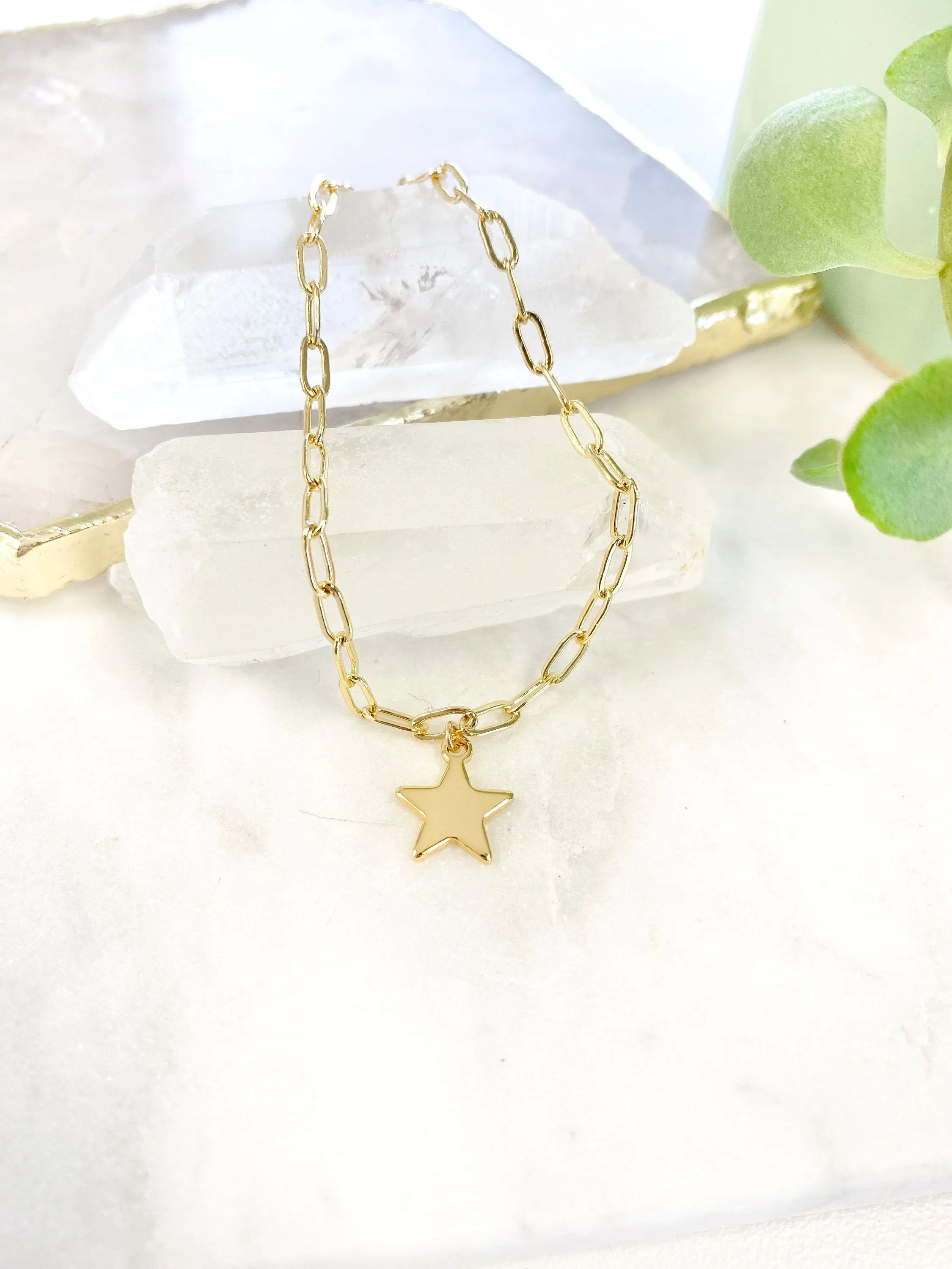 Simple Star Paper Clip Bracelet