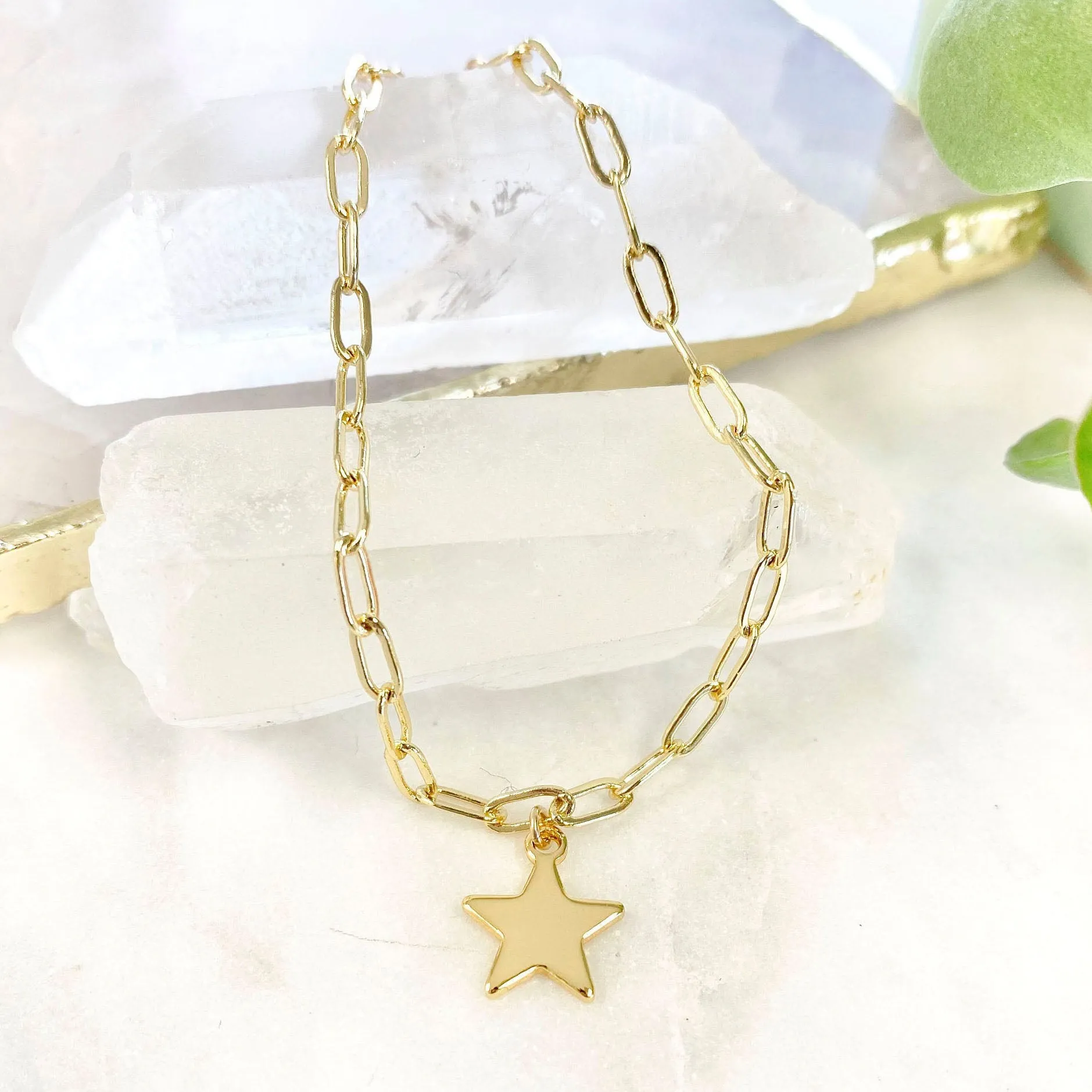 Simple Star Paper Clip Bracelet