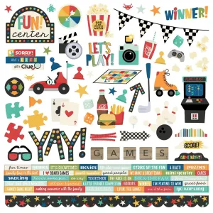 Simple Stories 12x12  Cardstock  Stickers  [Collection] - Family Fun